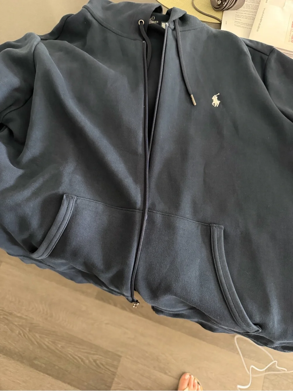 Polo by Ralph Lauren Navy Blue Full-Zip Hoodie